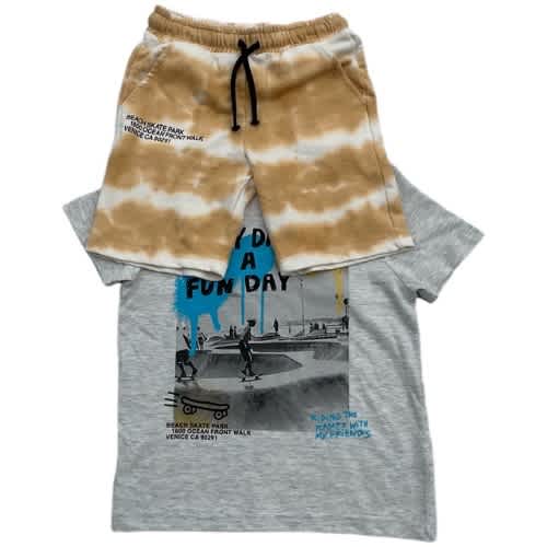 Everyday Fun Day Boys Tee And Short Set - 2 pcs