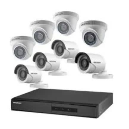 1080p Cctv Camera 4 Indoor + 4 Outdoor Camera + 8 Channel Dvr With Internet Access