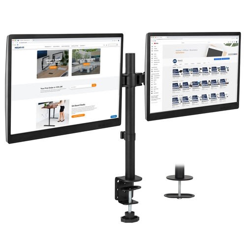Mount-it! Full Motion Dual Monitor Desk Mount For 13-32" Monitors