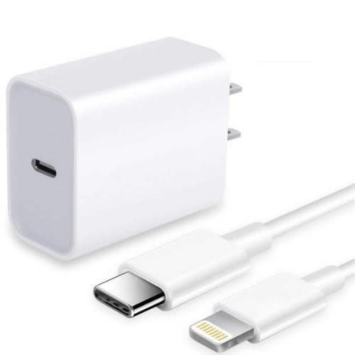 Usb-c Power Adapter & Usb-C To Lightning Cable For iPhone 12 Pro Max