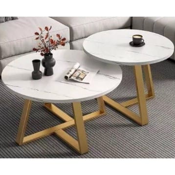 Nordic Style Mdf Faux Marble Center Table