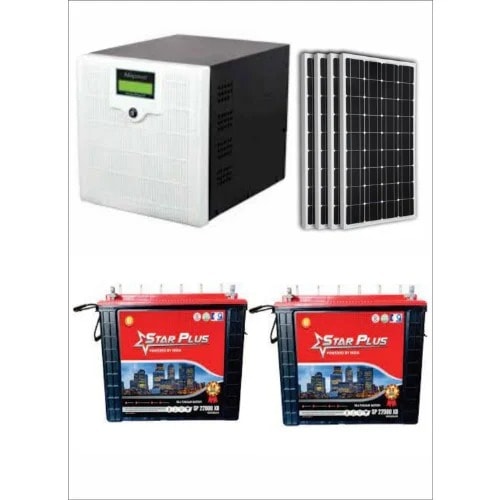 Afripower 2kva Inverter System With 2 Units 220ah Starplus Tubular Battery /4 Solar Panels