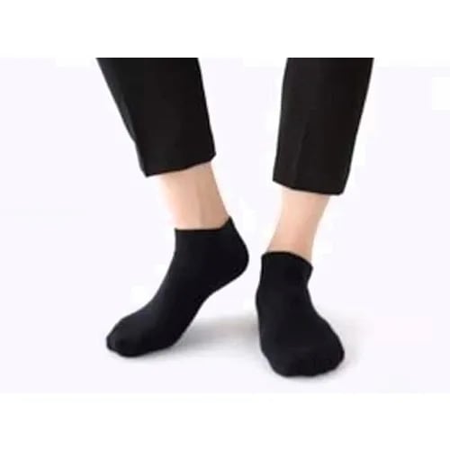 Men's Ankle Socks - 6 Pairs - Black