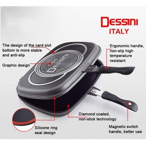 Non Stick Double Sided Grill Pan 36cm