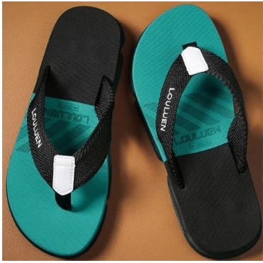 Men Anti-slip Flip-flop Double Sole- Green/black
