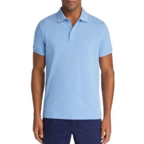 Men's Short Sleeve Polo Shirt - Sky Blue