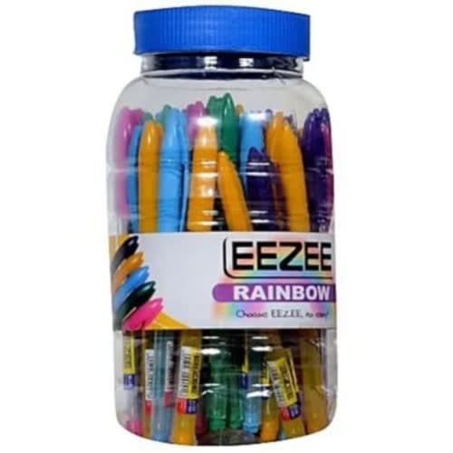 Rainbow Biro Pens - 50 Pieces