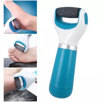 Battery Operated Velvet Smooth Pedicure Callus Remover - Blue