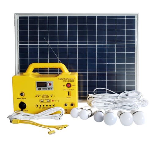 Solar Generator With 6 Bulbs - 50W