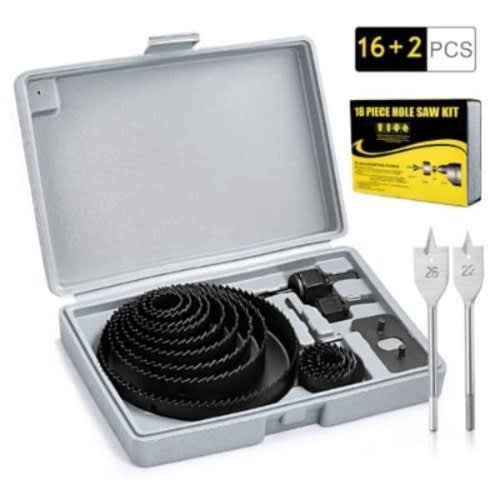 18pcs Hole Saw Kit Set