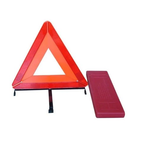 C-Caution Warning Triangle Sign (Red)