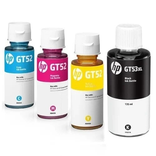 Ink Bottles - Complete Set Of 4 - Gt53xl Black & Gt52 Cyan/Magenta/Yellow