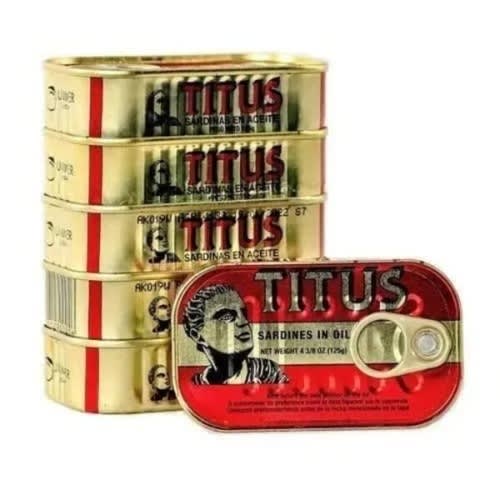 Titus Sardine - 125g X6 Pieces