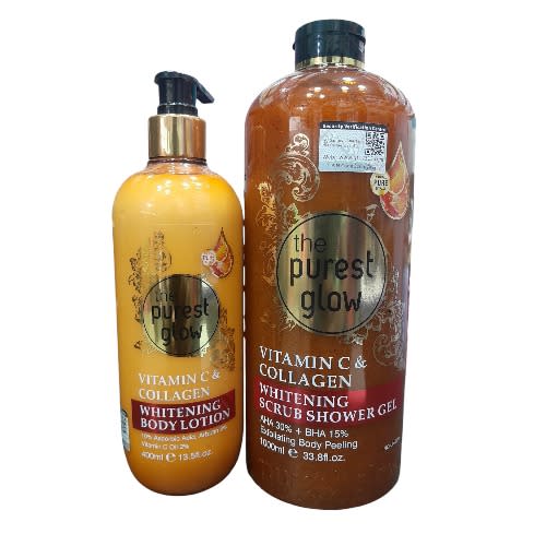 Purest Glow Vitamin C Collagen Lotion 400ml And Body Wash 1000ml