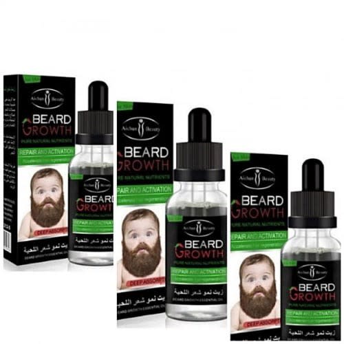 Beard Growth Repair & Activation Essential Oil - 30ml - Pack Of 3 Bottles