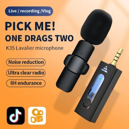 Wireless Microphone For Android And iPhone 3.5mm Jack - K35