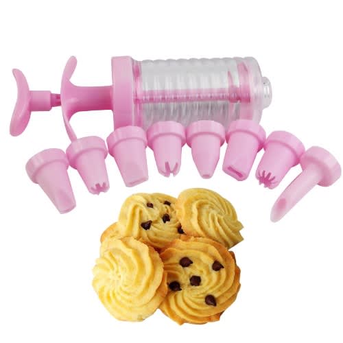 Cookies Press Making Mold With 8 Cake Nozzles Decorator