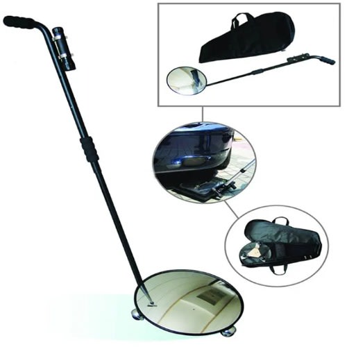 Under Vehicle Inspection Mirror With Wheels And Torch For Security Inspection