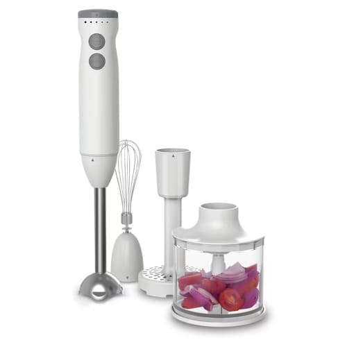 Tesco 3 In 1 Hand Blender Set - White