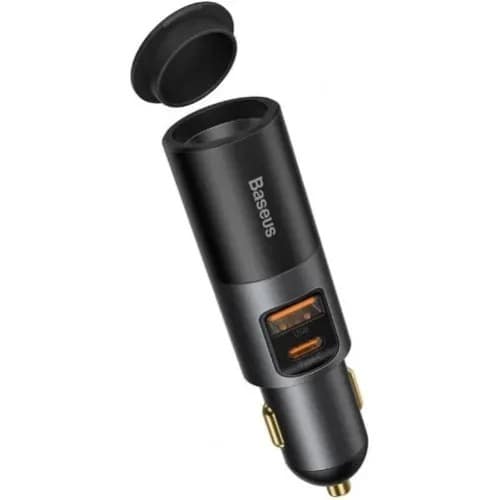 Fast Car Charger With Cigarette Lighter Expansion Port U+u - 120w