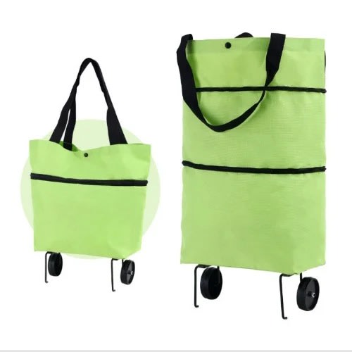 Foldable Reusable Shopping Bag With Wheels