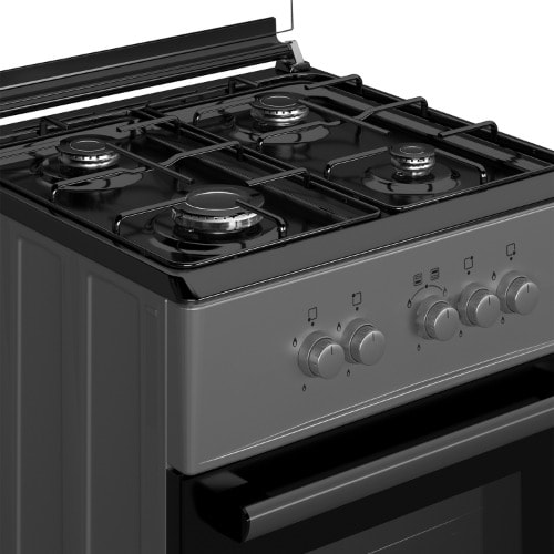4 Burner Gas Cooker  - Black Gray