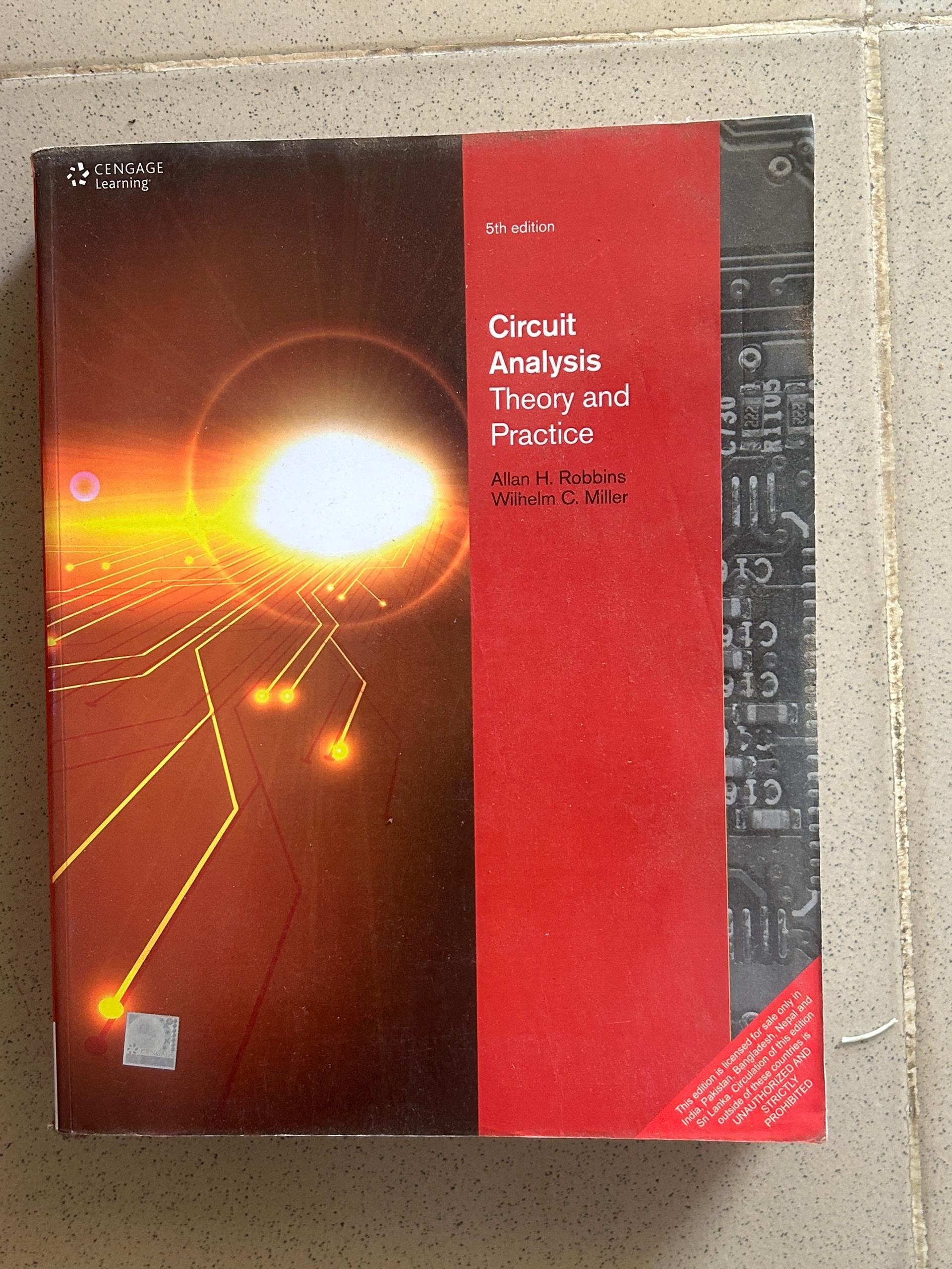 5th edition Circuit Analysis Theory and Practice by Allan H. Robbins, Wilhelm C. Miller