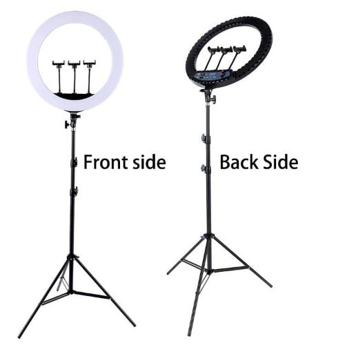 Rl-18" Led Soft Ring Light 45cm +remote+Bag+3 Phone Holders