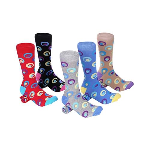 Marino Multicolored Ring 5 Pack Men Socks -Pack 314