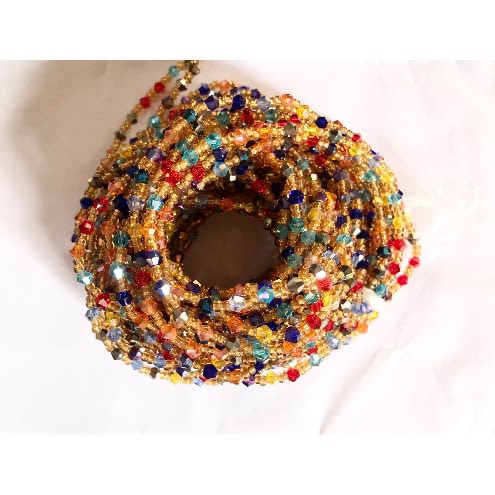 Mixed Crystal Waist Beads - Set Of 3