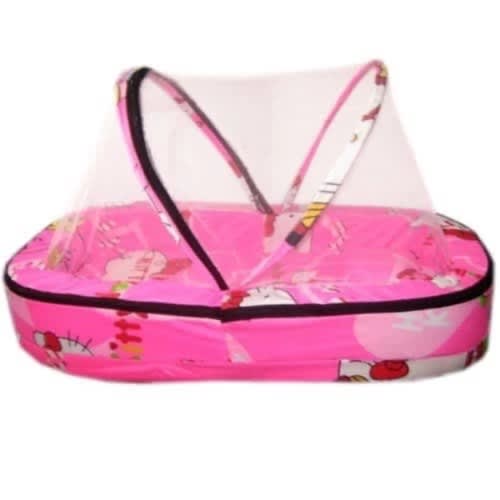 Baby Bed And Mosquito Net - 80 By 60cm