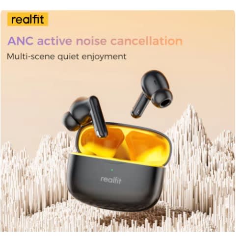 Realf3 Bluetooth Headphones Noise Canceling  360 Bass