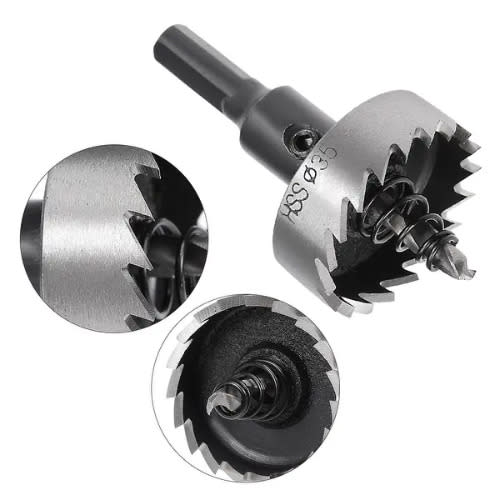 Hole Saw 35mm Hss Steel Drill Bit Cutter For Metal Wood Alloy