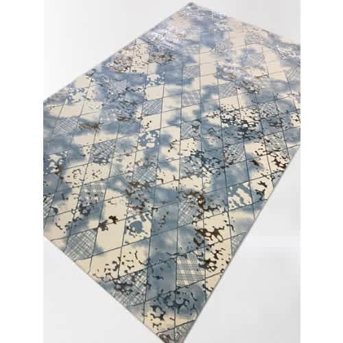 5/7ft Center Rug - Blue