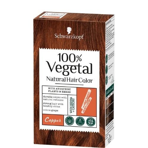 Schwarzkopf 100 Vegetal Natural Hair Colour - Copper - 80g