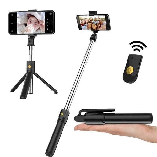 Extendable And Foldable Selfie Stick With Bluetooth Remote