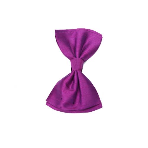 Men's Plain Knotted Bow Tie  Purple Mbt 681
