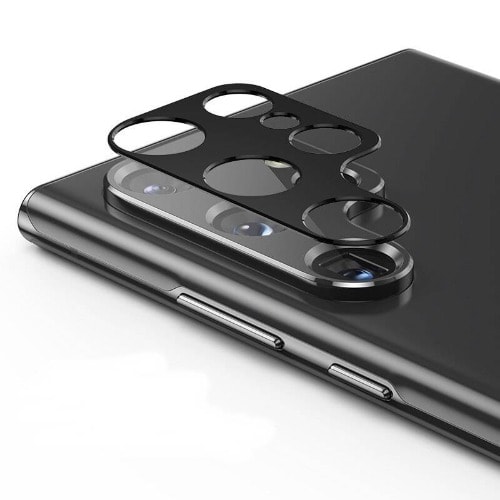 Black Camera Protector For Samsung S22 Ultra- 1 Pack