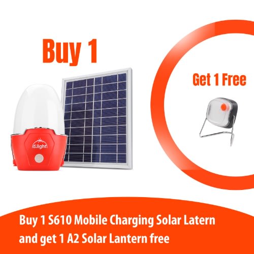 S610 Solar Phone Charging Lamp And Free A2 Solar Lamp