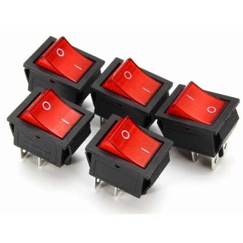 Kcd4-101 On Off Rocker Switch - 4-pin Power - 5 Pcs