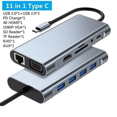 Type C To 11 In 1 Adapter