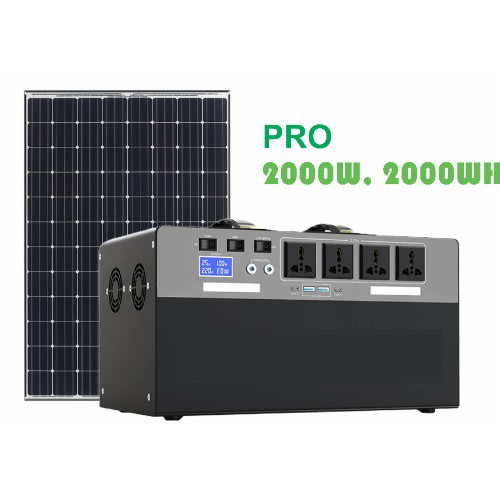Onenergy Pro Solar Generator With Solar Panel - 2000W 2000wh