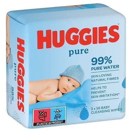 Pure Babies Wipes -3x 56 (168) Wipes