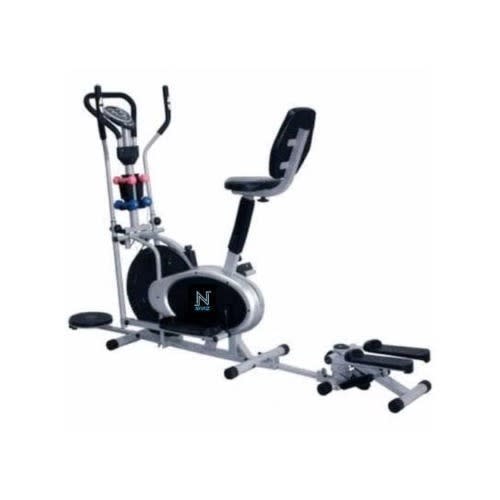 Orbitrack Bike With Twister And Dumbbell