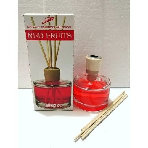 Lubrex Mikado Diffuser Red Fruit + Air  Freshener With Stick - 50ml