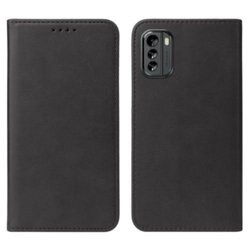 Leather Flip Case For Nokia G60 - Black