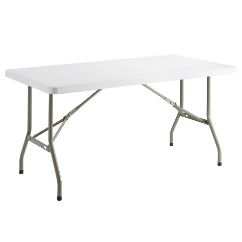 6FT Plastic Folding Table- Grey & White