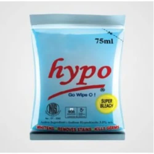 Hypo Bleach Sachet - 75ml - 25 Sachets