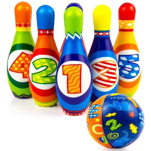 Bowling Play Set For Kids, Lightweight Suitable For Indoor And Backyard - Learning Fun Toy