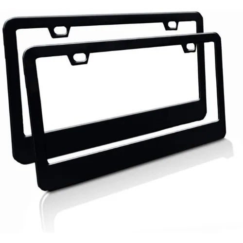 Car Plastic License Number Plate Holder Frame - 2 Pcs
